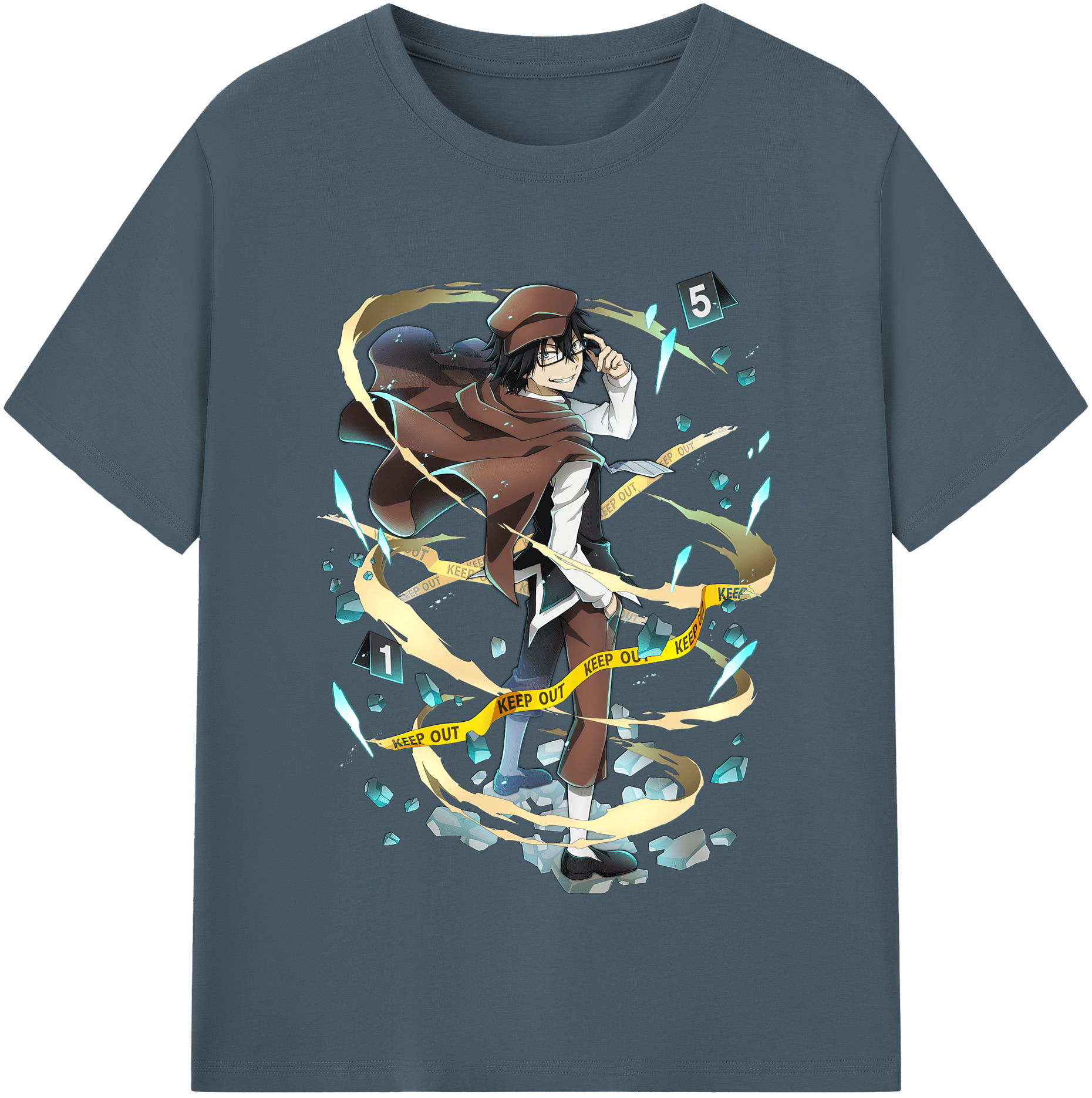 （画像用） 文豪ストレイドッグス Bungo Stray Dogs 綿100％半袖Tシャツ（フロントプリント）